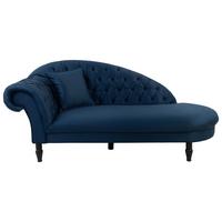 Trosed Cupido, Temno Modra - črna/temno modra, Design, tekstil/les (216/91/103cm) - MID.YOU