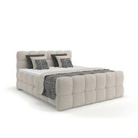 Boxspring Krevet Brisbane - crna/krem, Trend, drvni materijal/drvo (180/200cm) - Premium Living