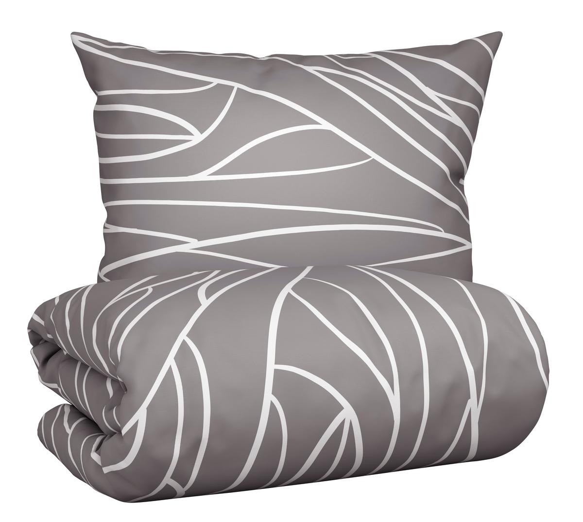 Posteljnina Juliane, Siva, 60/80, 140/200 - siva, Konvencionalno, tekstil (140cm) - Mömax