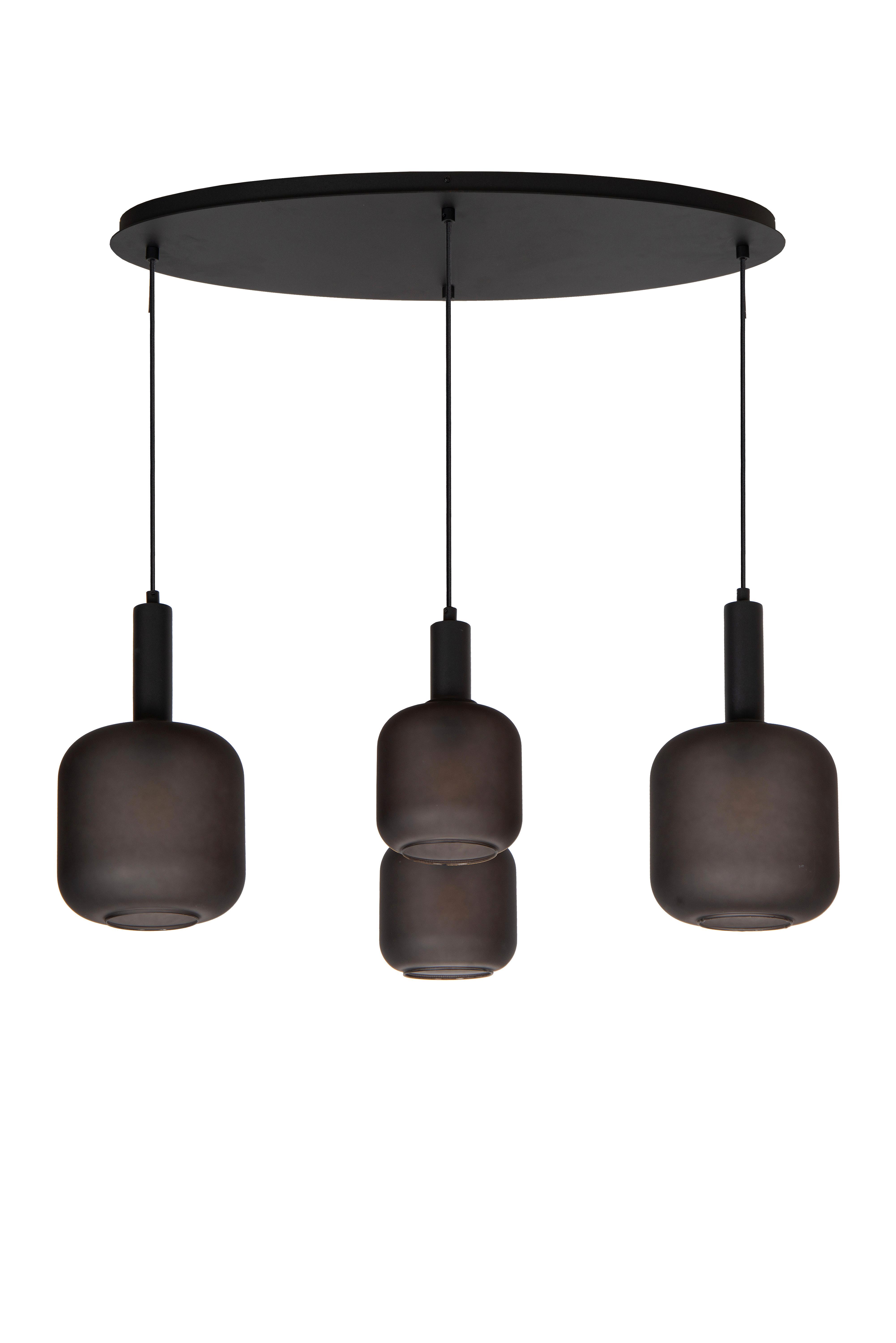 LAMPA ZWIESZANA LED 45405/04/30 ELOISE - czarny, Design, szkło (93/41/150cm) - Lucide