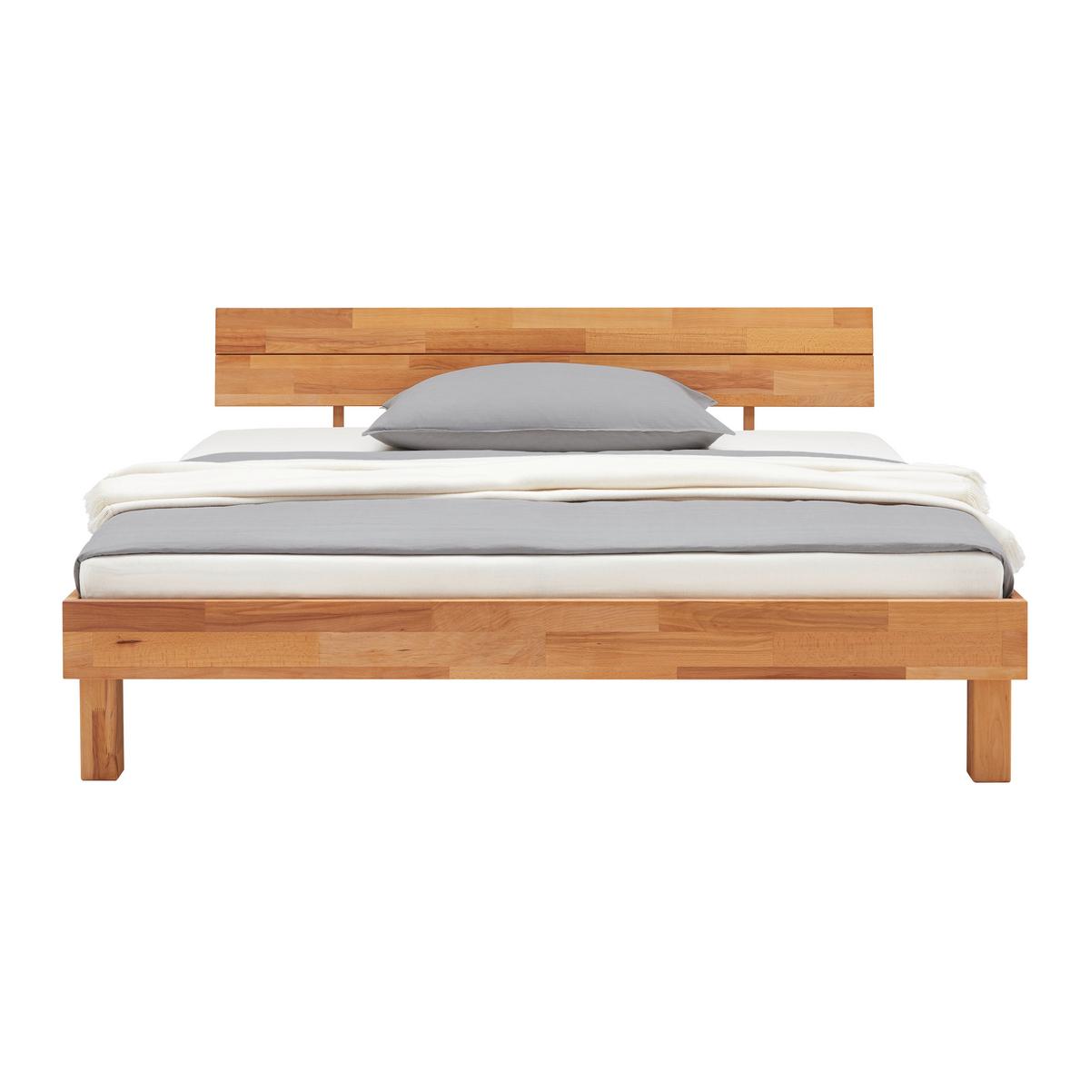 Bett aus Massiv Holz ca. 180x200cm - Naturfarben, KONVENTIONELL, Holz (180/200cm) - Zandiara