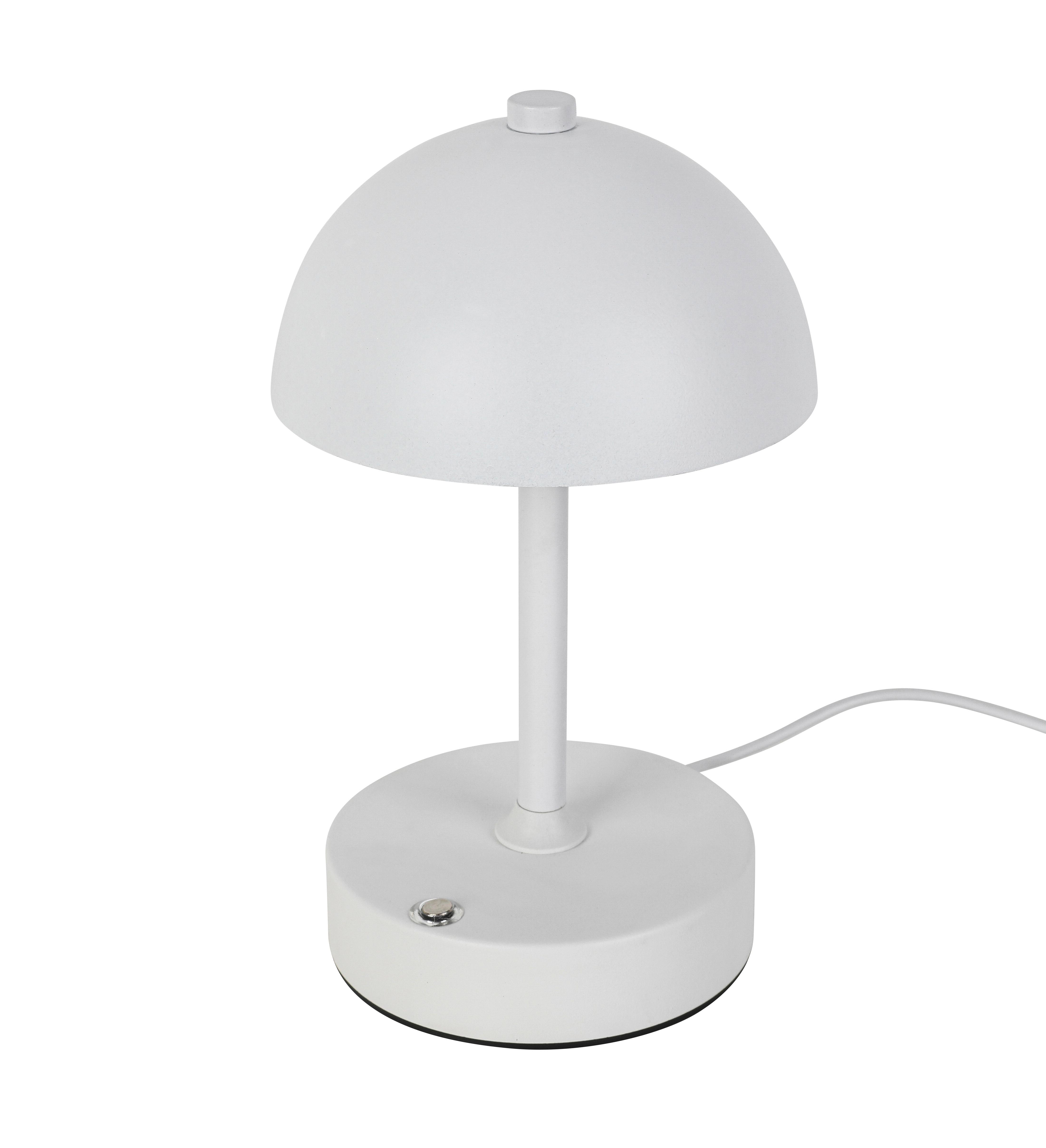 PORTABEL LAMPA JUMI - vit, Modern, plast (12/20cm) - Mömax