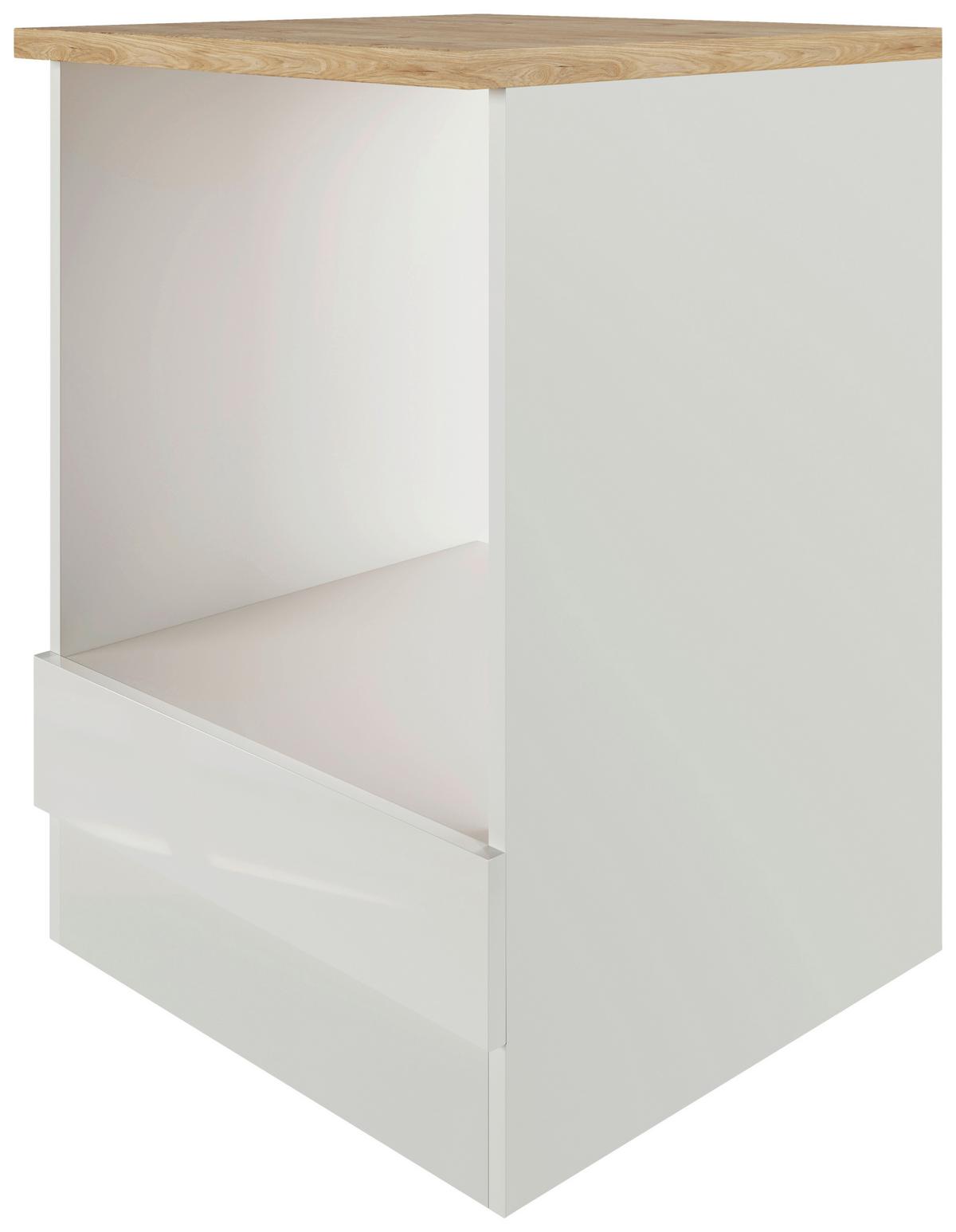 SZAFKA DO ZABUDOWY KUCHENKI LEVI - szary, Modern, materiał drewnopochodny (60/86/60cm) - FlexWell