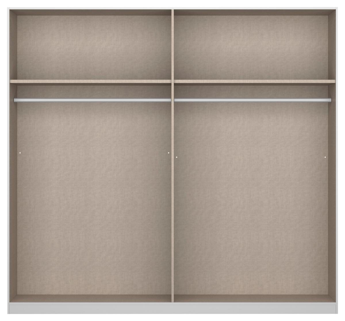 Ormar S Klasičnim Vratima Lamella - bijela/hrast Artisan, Moderno, drvni materijal/metal (226/210/54cm) - Modern Living