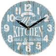 Wanduhr Jonas Blau/Weiß D: 25cm - Blau/Weiß, Holzwerkstoff (25cm) - Mömax modern living Wanduhr Jonas Blau/Weiß D: 25cm - Blau/Weiß, Holzwerkstoff (25cm) - Mömax modern living