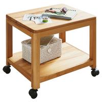 STOLIK BOCZNY KASIMIR - kolor bukowy, Design, tworzywo sztuczne/drewno (50/40/40cm) - Livetastic