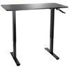 Dvižna Miza Stand Cr, Črna - črna, Moderno, kovina/leseni material (120/74/60cm) - MID.YOU