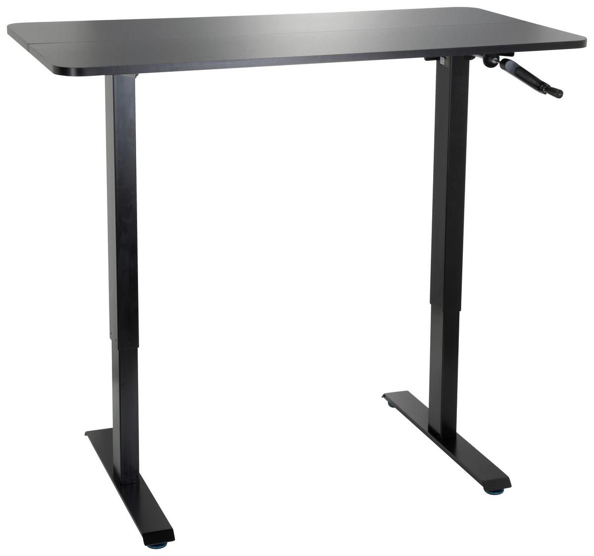 Dvižna Miza Stand Cr, Črna - črna, Moderno, kovina/leseni material (120/74/60cm) - MID.YOU