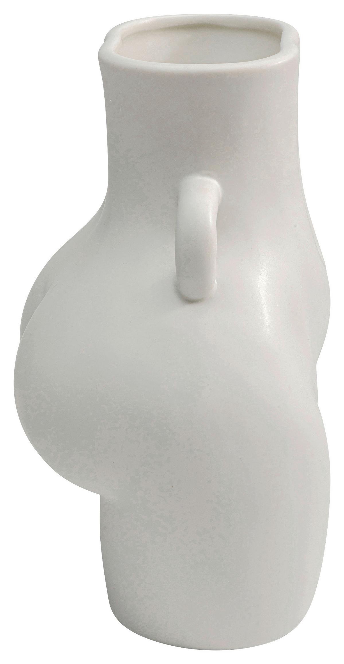 WAZON DONNA BIAŁY - biały, Design, ceramika (16/21/12cm) - Kare-Design