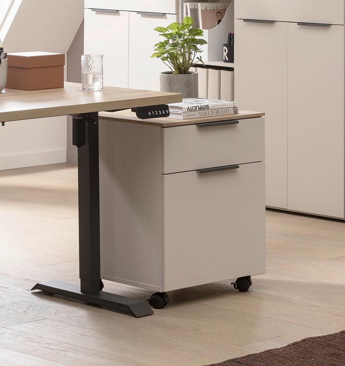 Fiokar Pronto - kašmir/antracit, Moderno, metal/pločasti materijal (49/64/45cm) - Modern Living