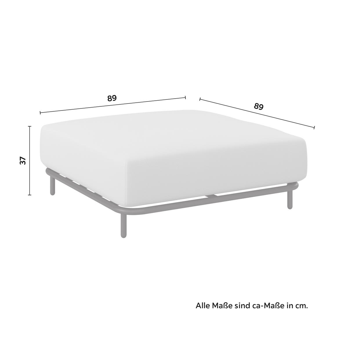 KOMPLET MEBLI TARASOWYCH BERRY - jasnoszary/czarny, Modern, metal/tkanina (167/59/89cm) - Bessagi Garden