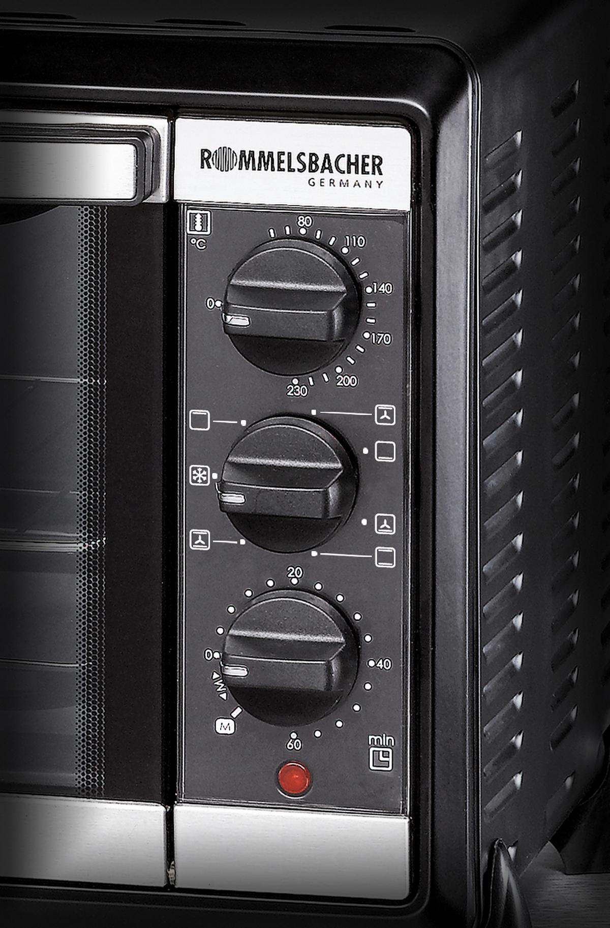 MINIPIEKARNIK BG 1055/E - czarny chrom, Basics, metal (44/28,5/33,5cm) - Rommelsbacher