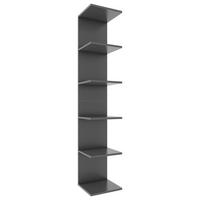 Stenski Regal Lazas, Siva - antracit, Moderno, leseni material (35/180/30cm) - MID.YOU