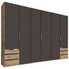 Ormar S Klasičnim Vratima Level 36a - boje grafita/boje hrasta, Moderno, drvni materijal/metal (300/216/58cm) - Modern Living