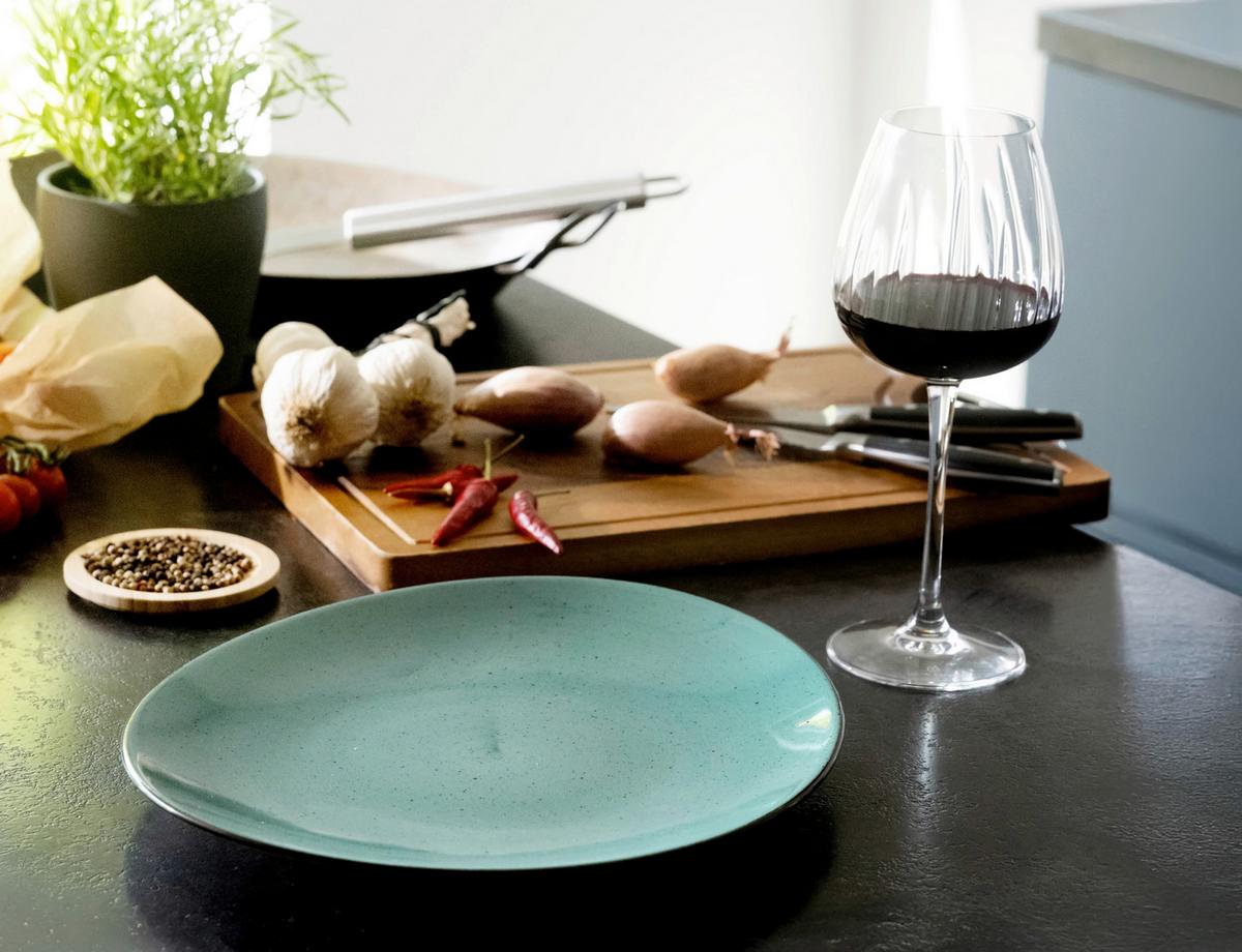 Set Krožnikov Za Zrezke Green, 4-Delni - zelena, Basics, keramika (30,5/26cm) - Creatable