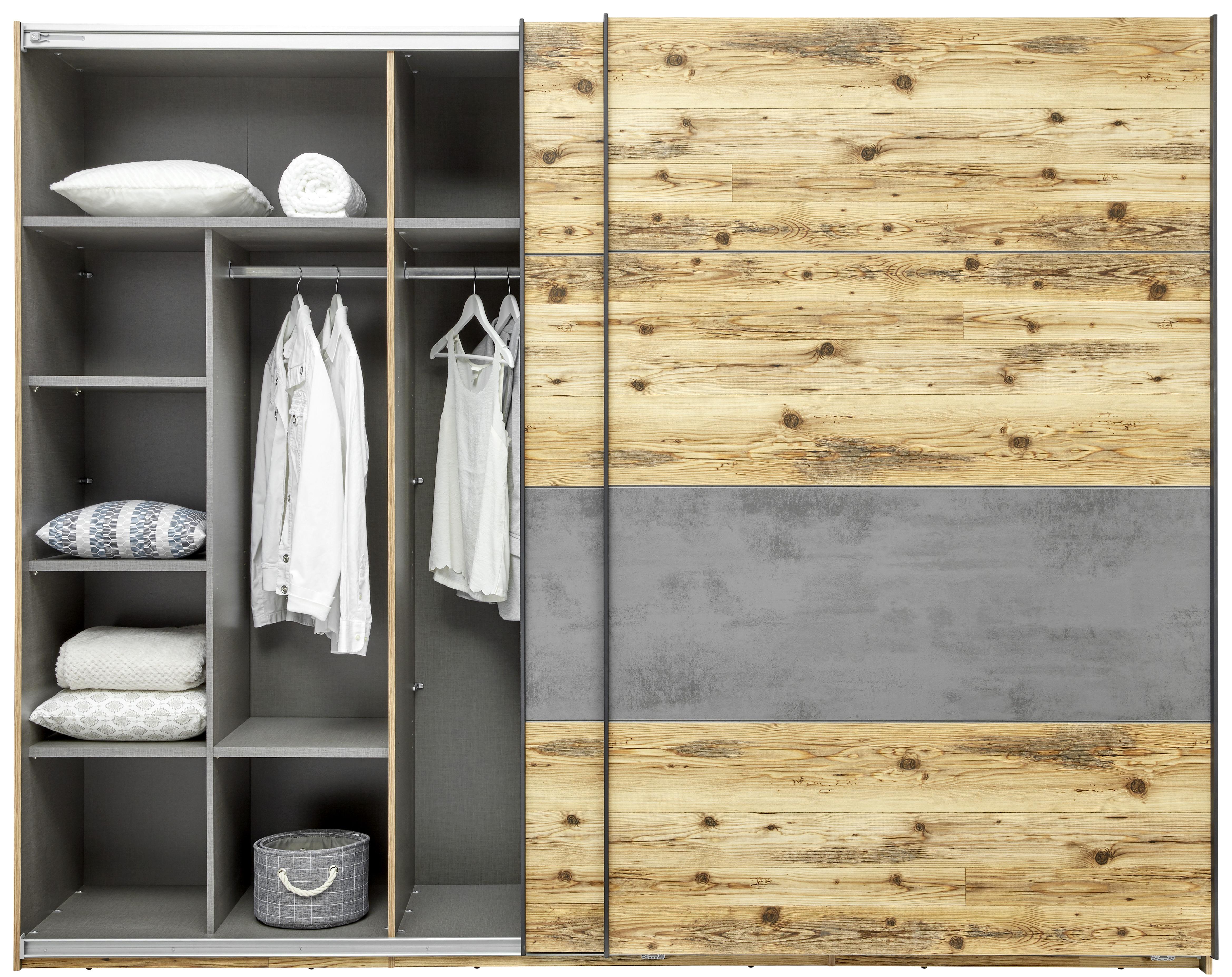 Unutarnja Raspodjela Alicante - siva, Basics, drvni materijal (82,7/158/47,7cm) - Modern Living