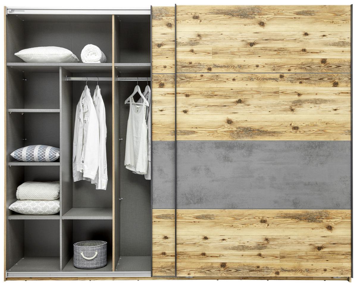 Unutarnja Raspodjela Alicante - siva, Basics, drvni materijal (82,7/158/47,7cm) - Modern Living