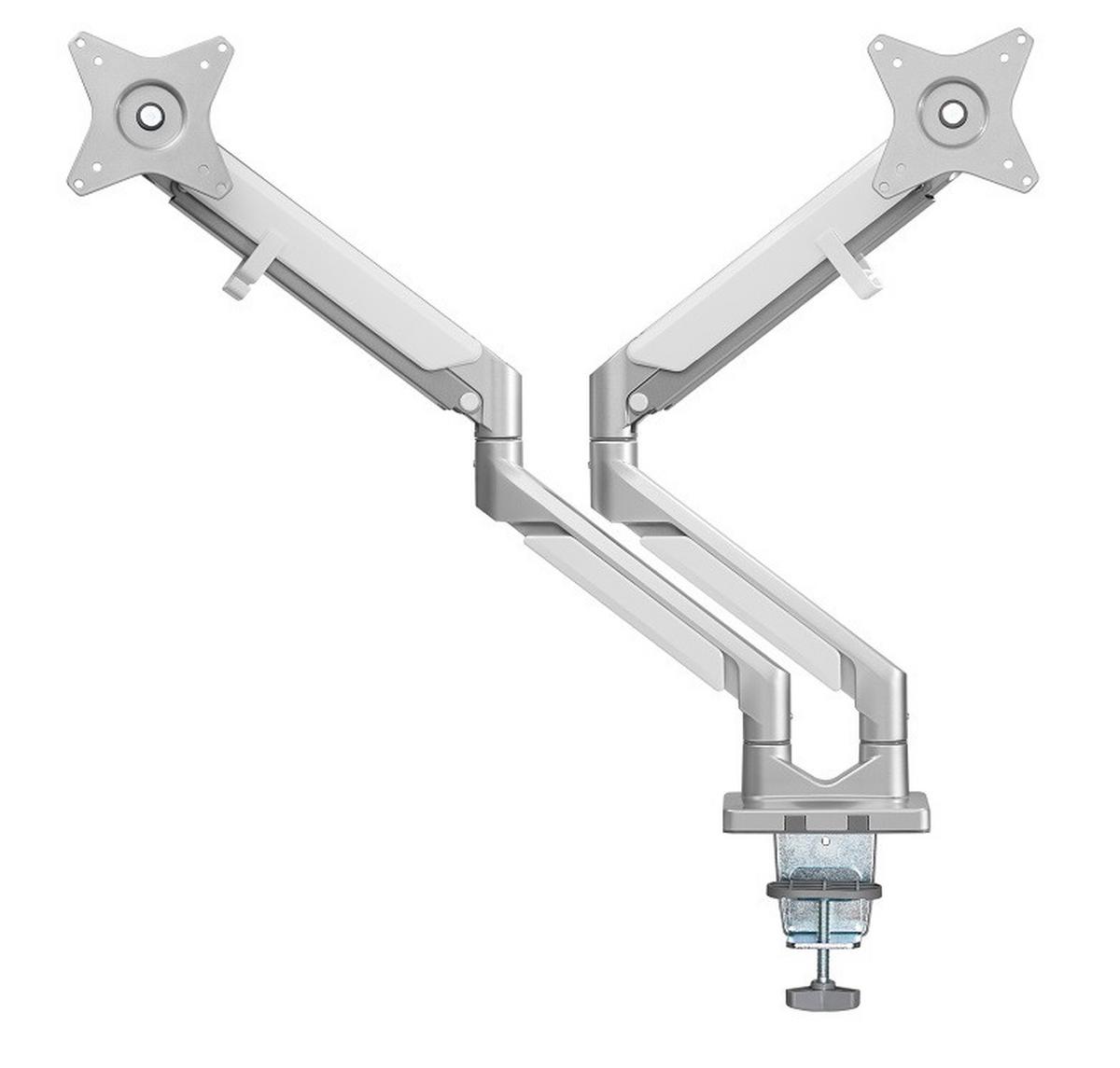 UCHWYT DO MONITORA CLEA 2 - biały/szary, Design, tworzywo sztuczne/metal (110/69,7/11,6cm) - Boxxx