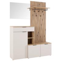 Garderobe Amivo Eichefarben/Kaschmir - Kaschmir/Eichefarben, MODERN, Holzwerkstoff (141/195/38cm) - Mömax