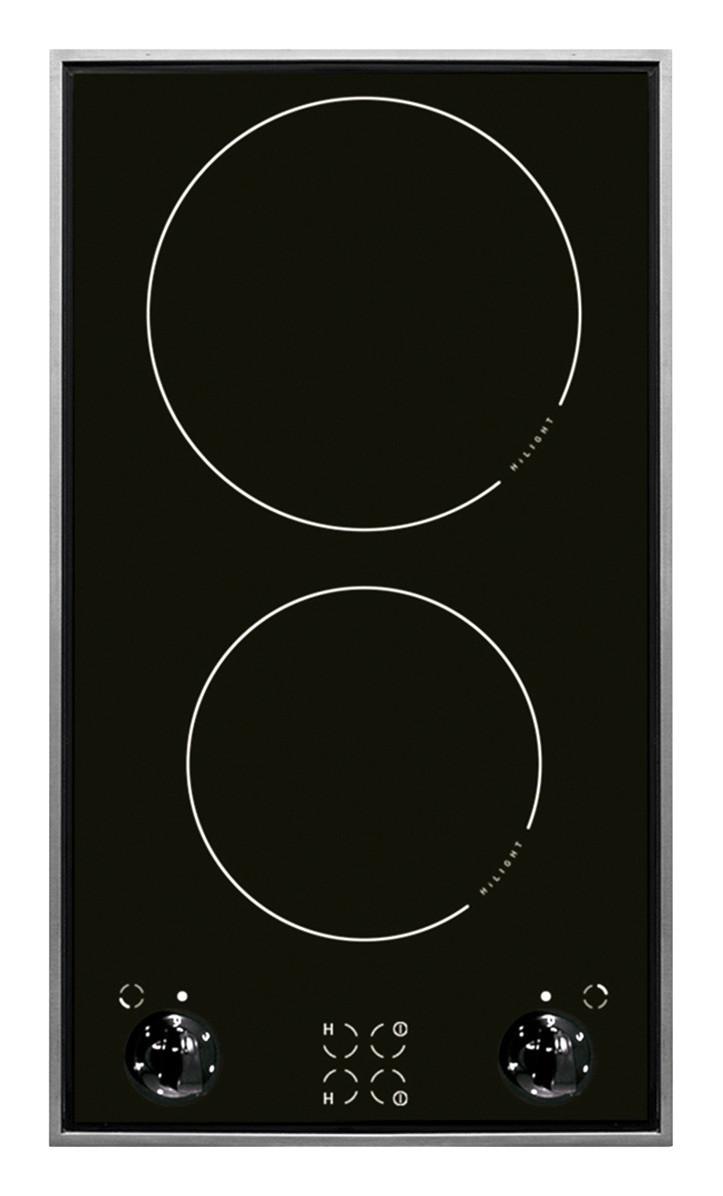 Glaskeramikkochfeld KMC13280E - Schwarz, Metall (30/4,6/50,5cm) - Amica