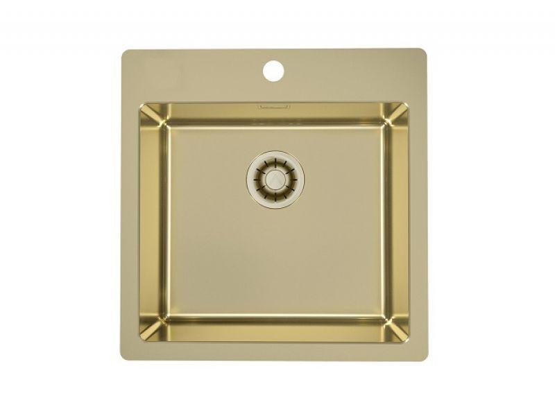 Sudoper Pure 30 - zlatne boje, Moderno, metal (51,5/19,5/52,5cm)