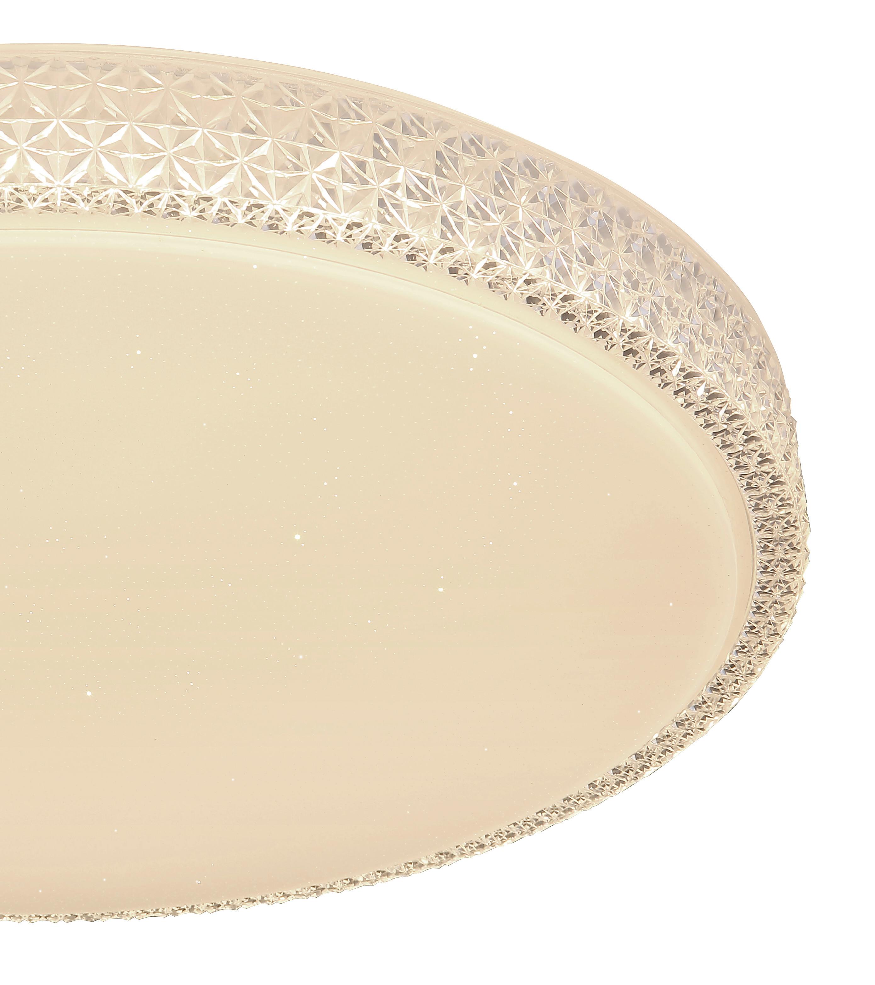 LED-DECKENLEUCHTE 41749-40 OVI - Klar/Weiss, Konventionell, Kunststoff/Metall (60/11cm) - Globo