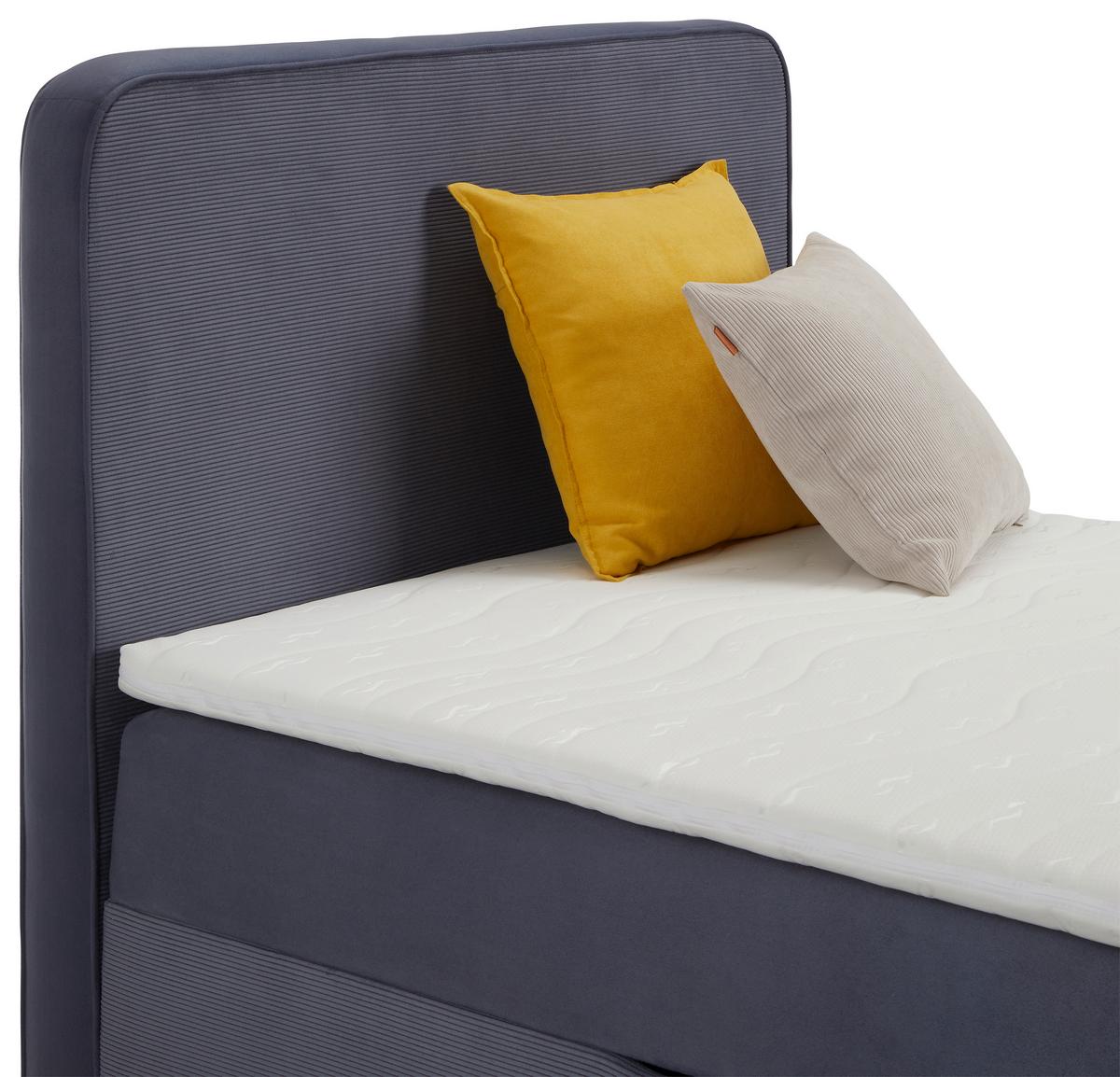 Box-ágy 100cm Szürke Apollo - szürke, Konventionell, textil/fa (100/200cm) - Mömax