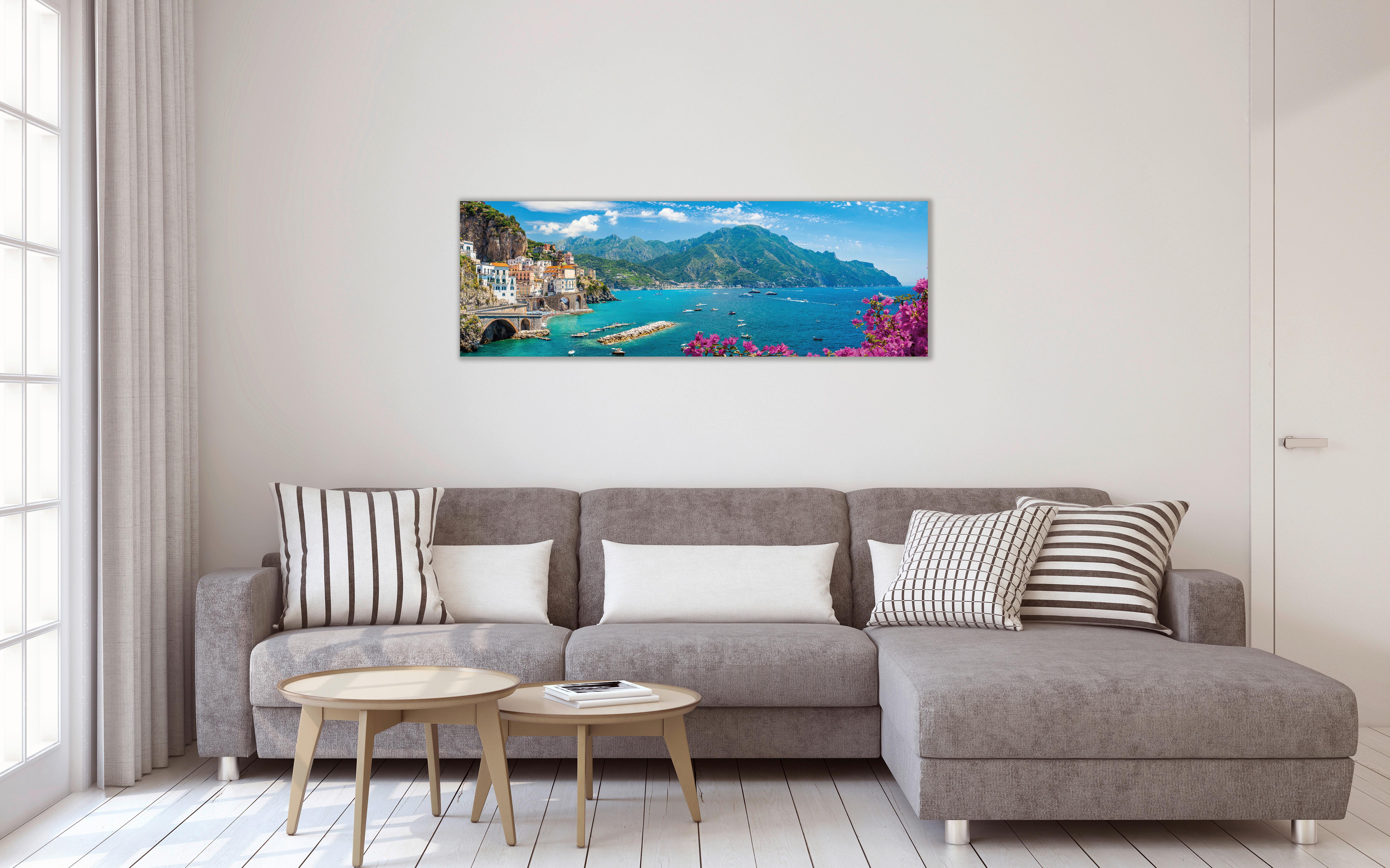 Keilrahmenbild Marcus Blau ca. 150x50cm - Blau, Basics, Holz (150 cm/50 cm/3 cmcm) - Mömax
