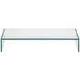 TV-Aufsatz aus Glas - Klar, Glas (80/14/35cm) TV-Aufsatz aus Glas - Klar, Glas (80/14/35cm)