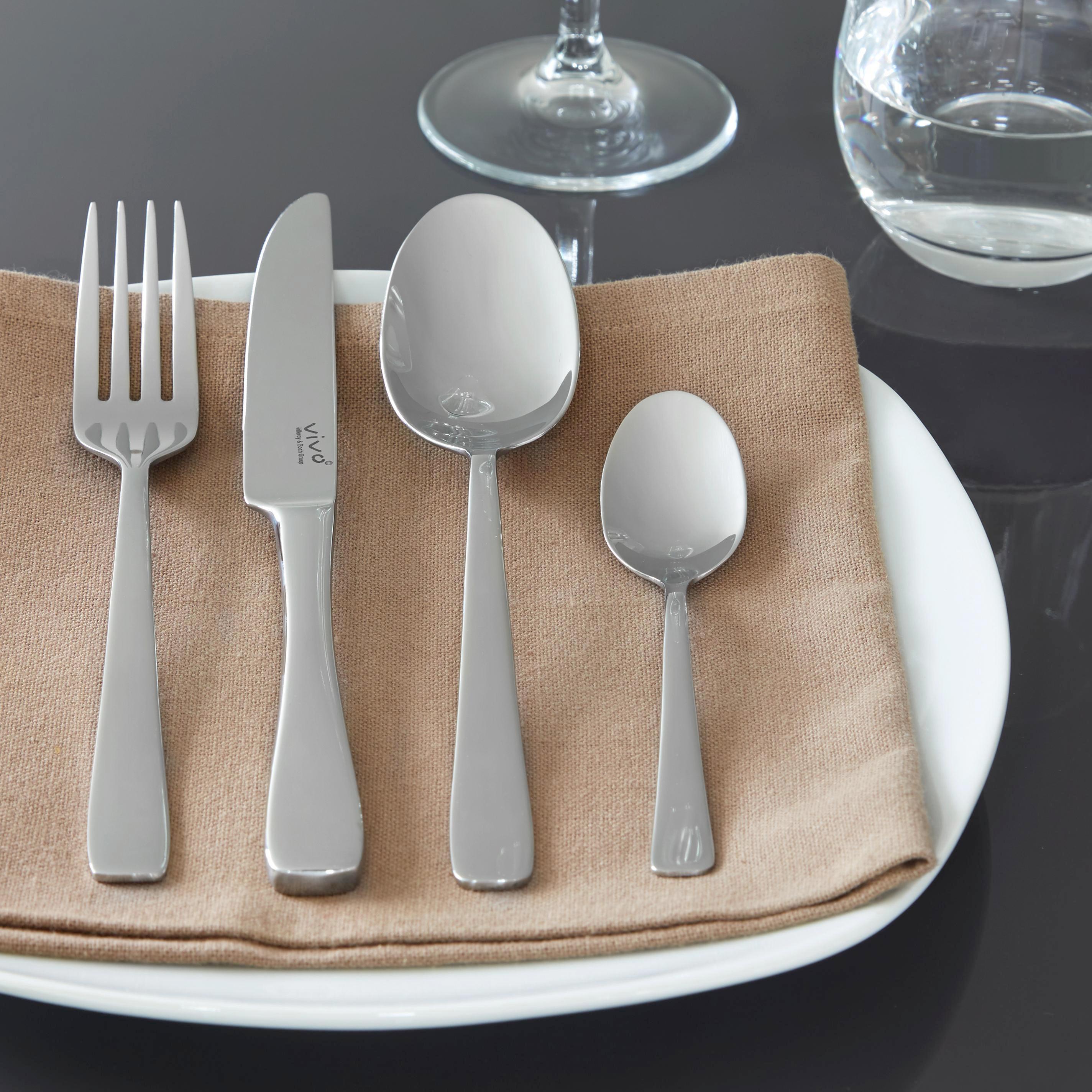 Besteckset Vivo Voice Basic 24-teilig - Chromfarben, KONVENTIONELL, Metall - Vivo