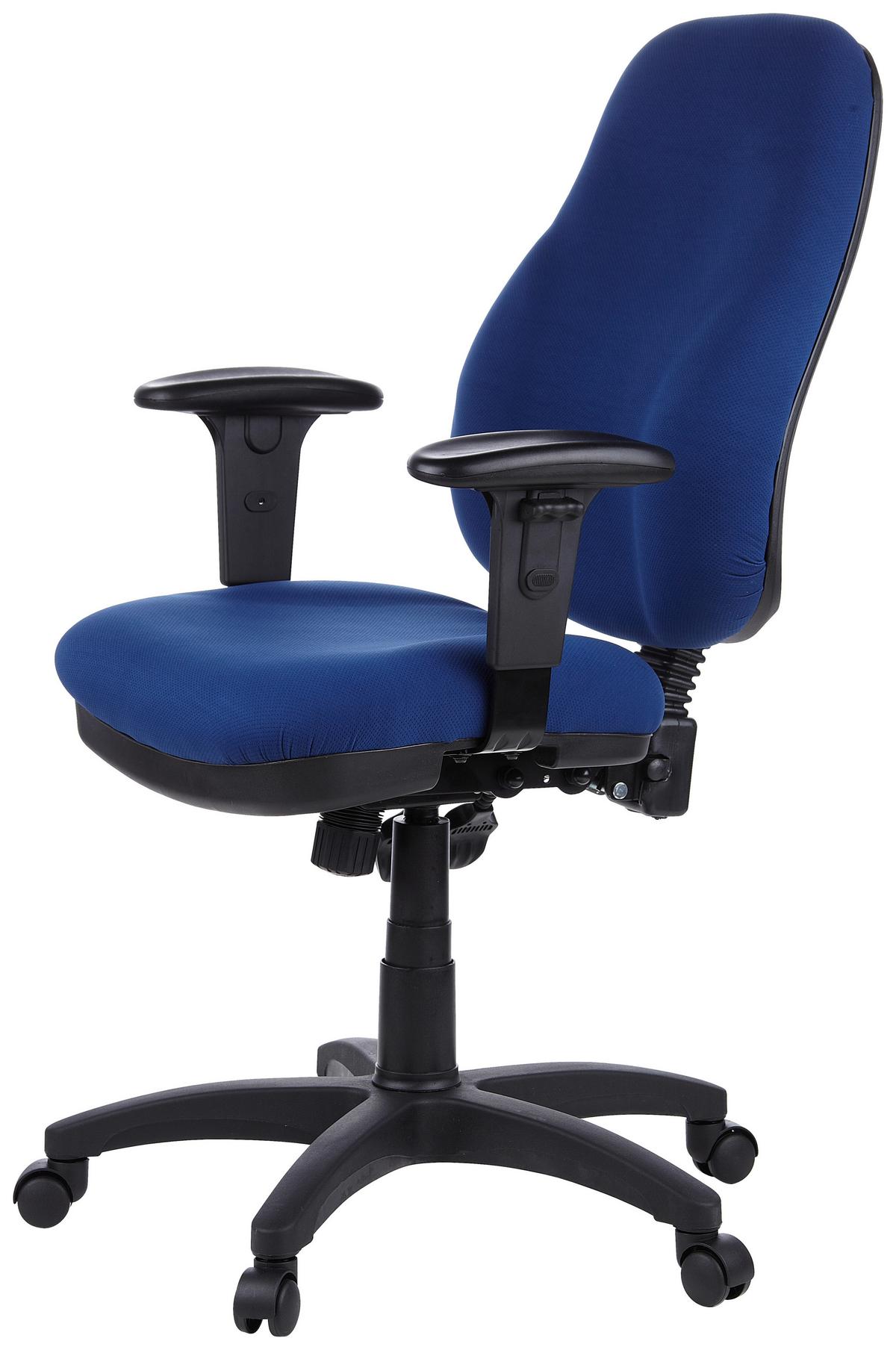 Pisarniški Stol Zenit Pro, Temno Modra - modra/črna, Basics, umetna masa/tekstil (58/121/46cm) - MID.YOU