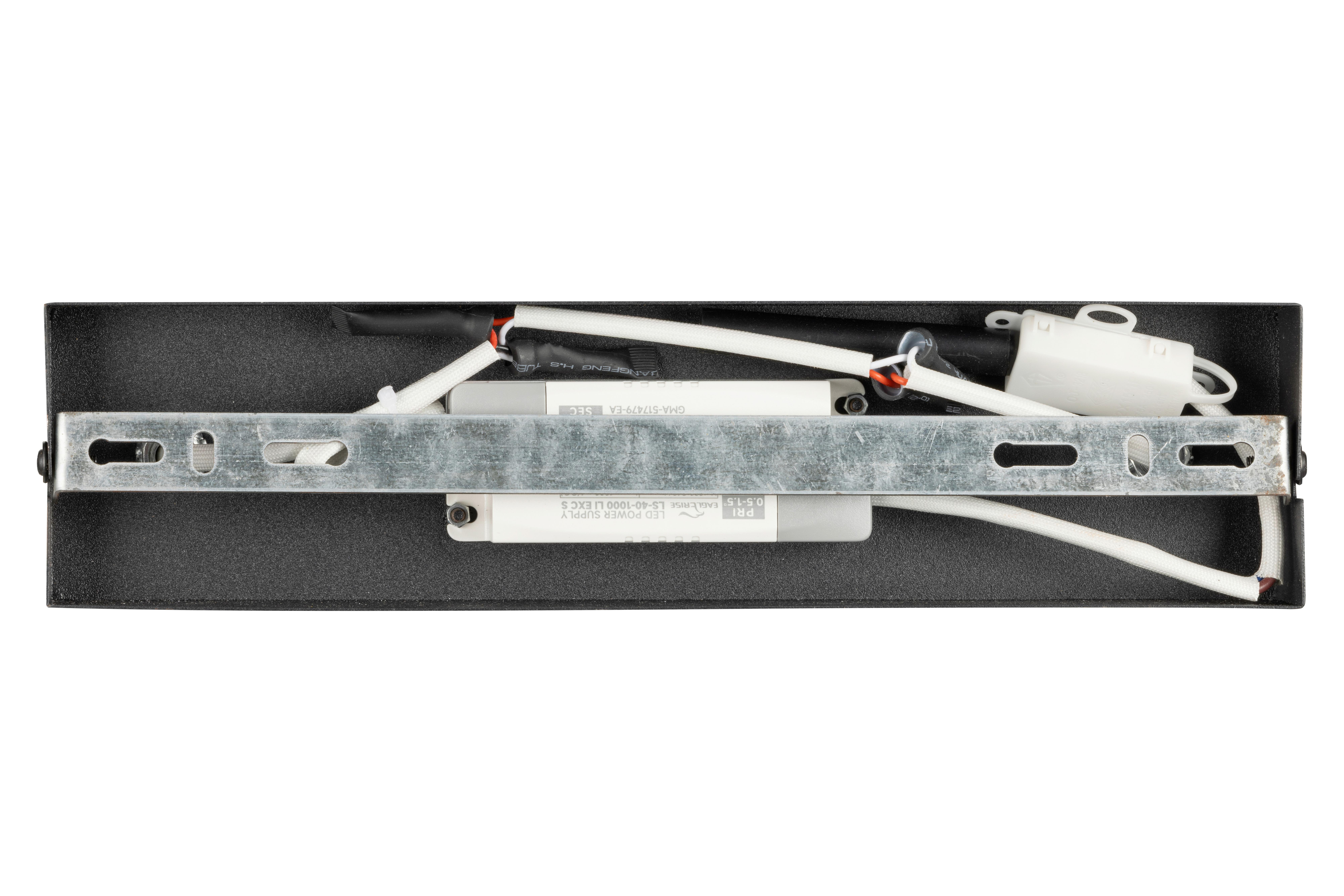 LED-TAKLAMPA CARSTEN - champagne/svart, Basics, metall/plast (95/40/7cm)