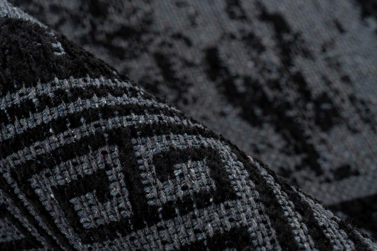 Flachwebeteppich Kalevi 300 - Schwarz, Konventionell, Textil (120/170cm) - Kayoom