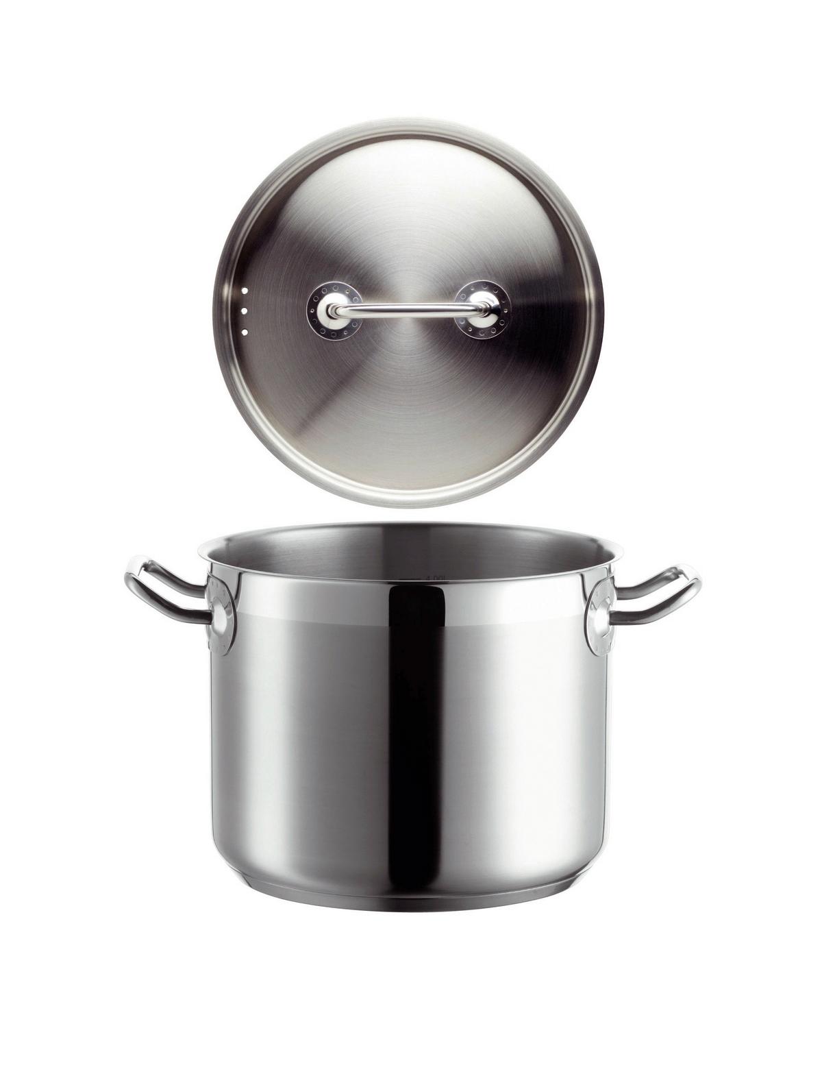 GEMÜSETOPF 317502680131750268013175026801 - Silberfarben, Basics, Metall (20/16,2/28,5cm) - Mäser