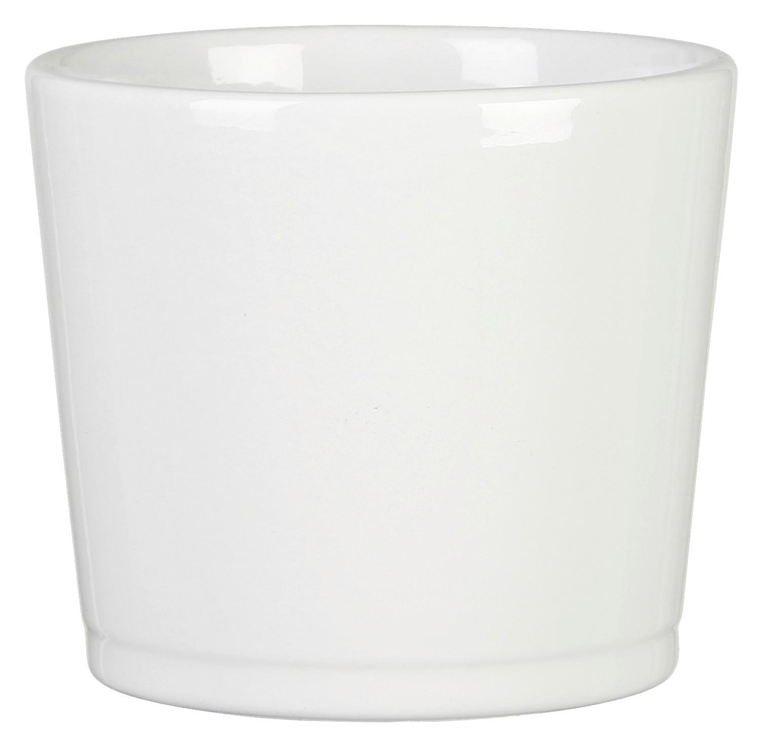 Kaspó Átm.: Kb. 28cm Alaska - fehér, kerámia (28/28/25cm)