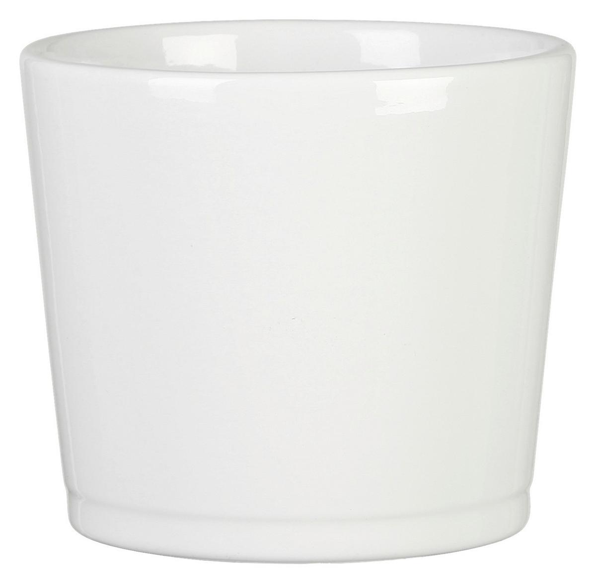 Kaspó Átm.: Kb. 28cm Alaska - fehér, kerámia (28/28/25cm)