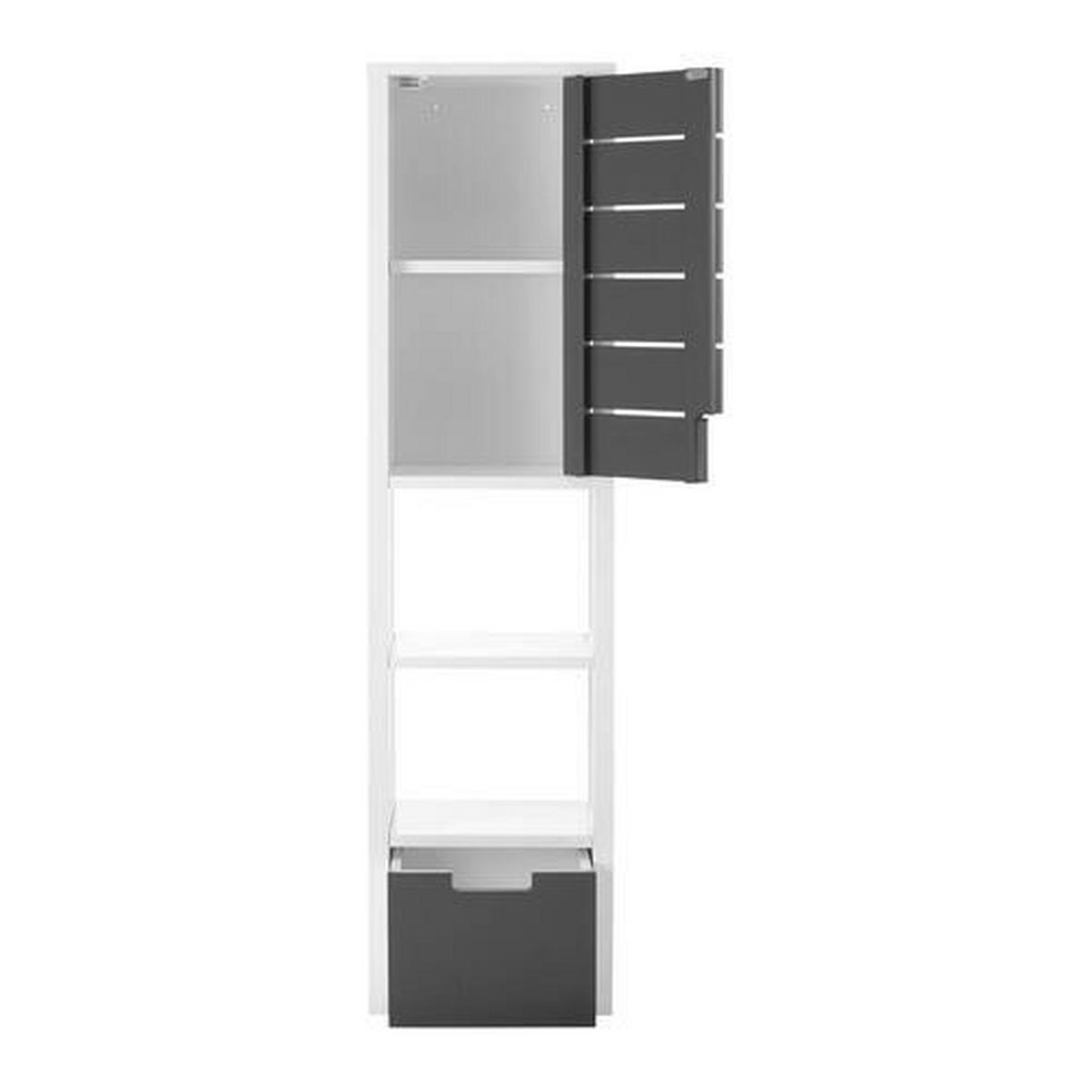 Viseča Omara Tia, Siva, Bela - siva/bela, Moderno (30/116/24cm) - Bessagi Home