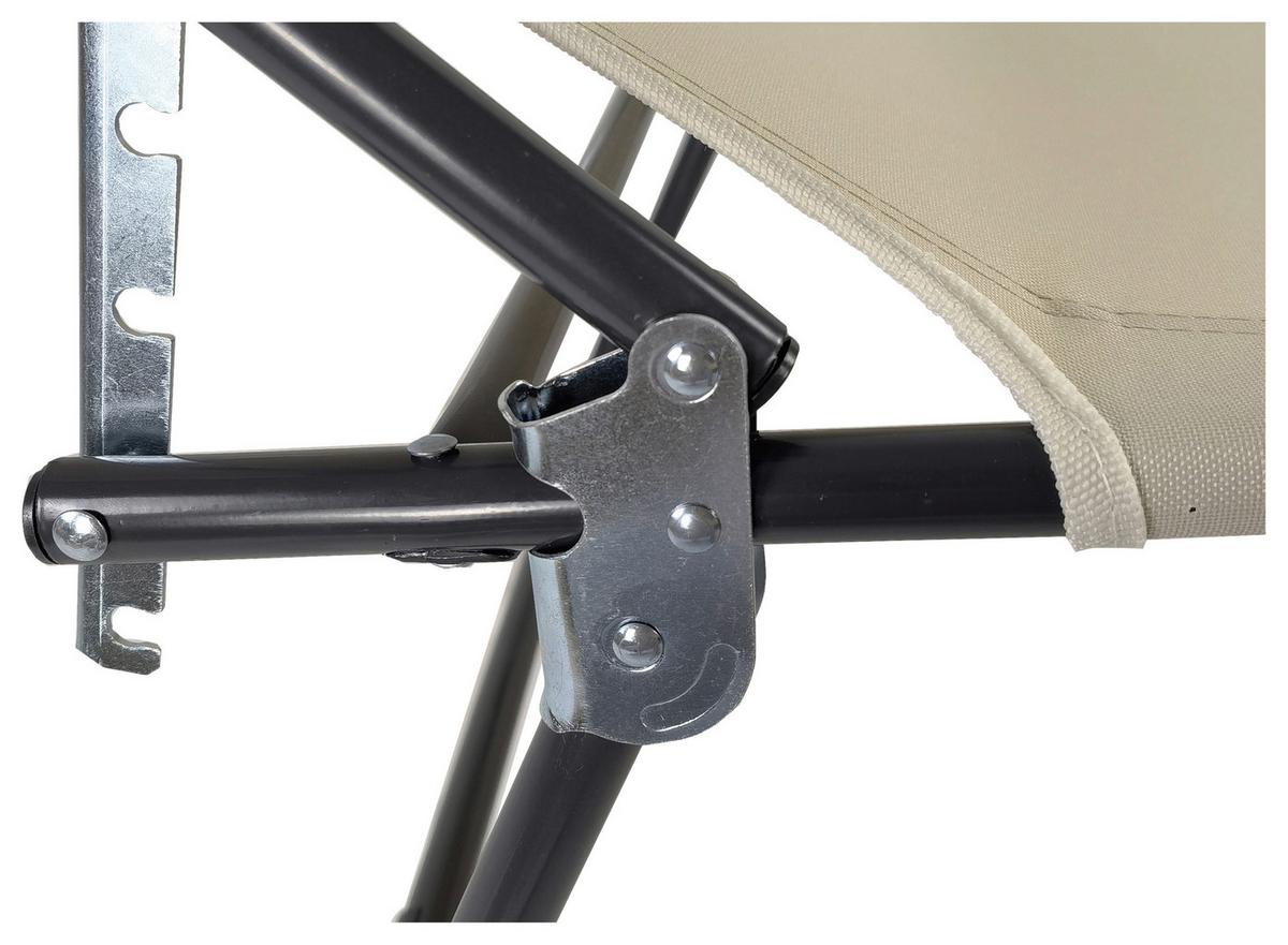 Vrtni Ležalnik Bindox L, Krem - krem barve/antracit, Moderno, kovina/umetna masa (185/55/24cm) - Ambia Garden