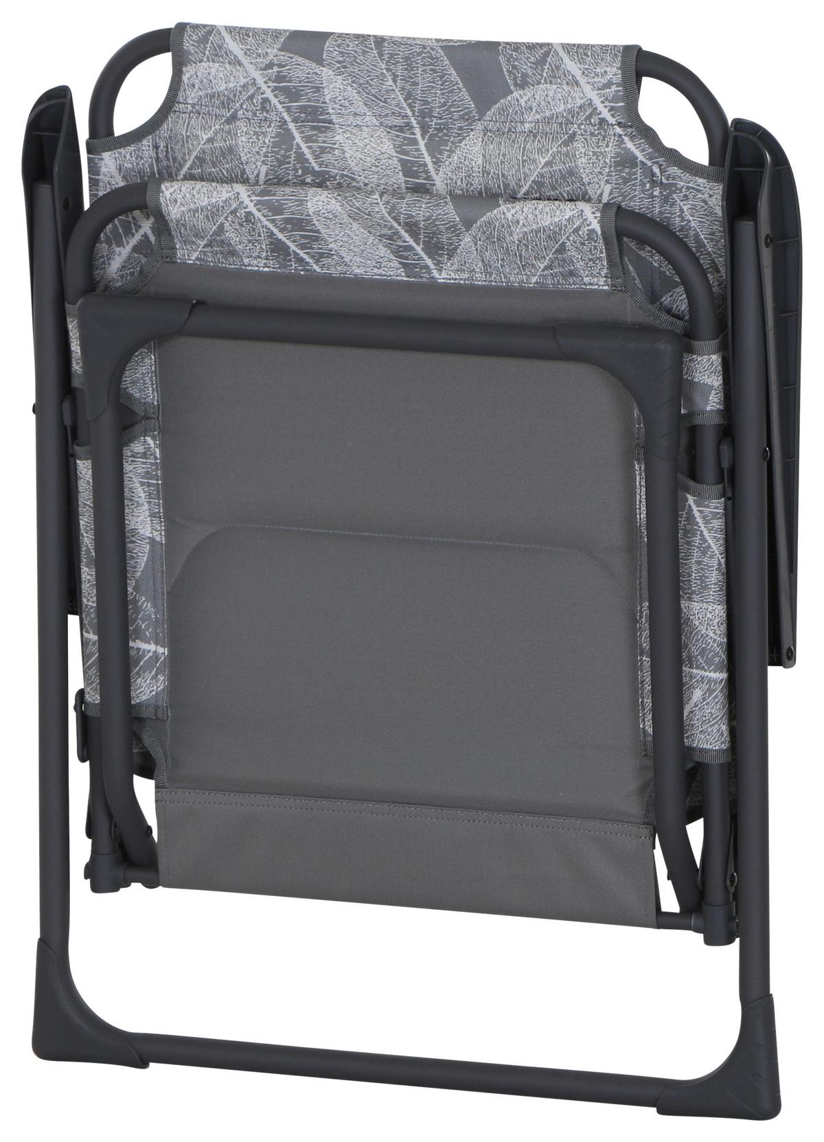Campingsessel klappbar mit Armlehnen - Anthrazit/Grau, KONVENTIONELL, Textil/Metall (55/99/73cm) - Siena Garden