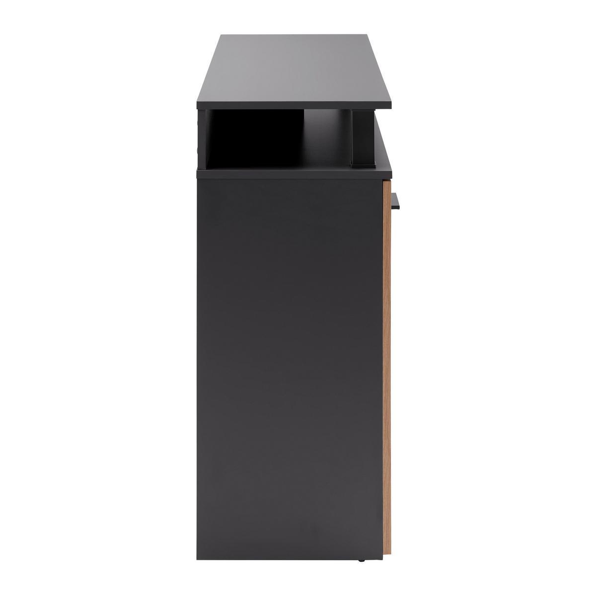 Sideboard Montana Anthrazit/Eiche Artisan - Anthrazit/Schwarz, MODERN, Holzwerkstoff/Kunststoff (140/90,6/38cm) - Mömax
