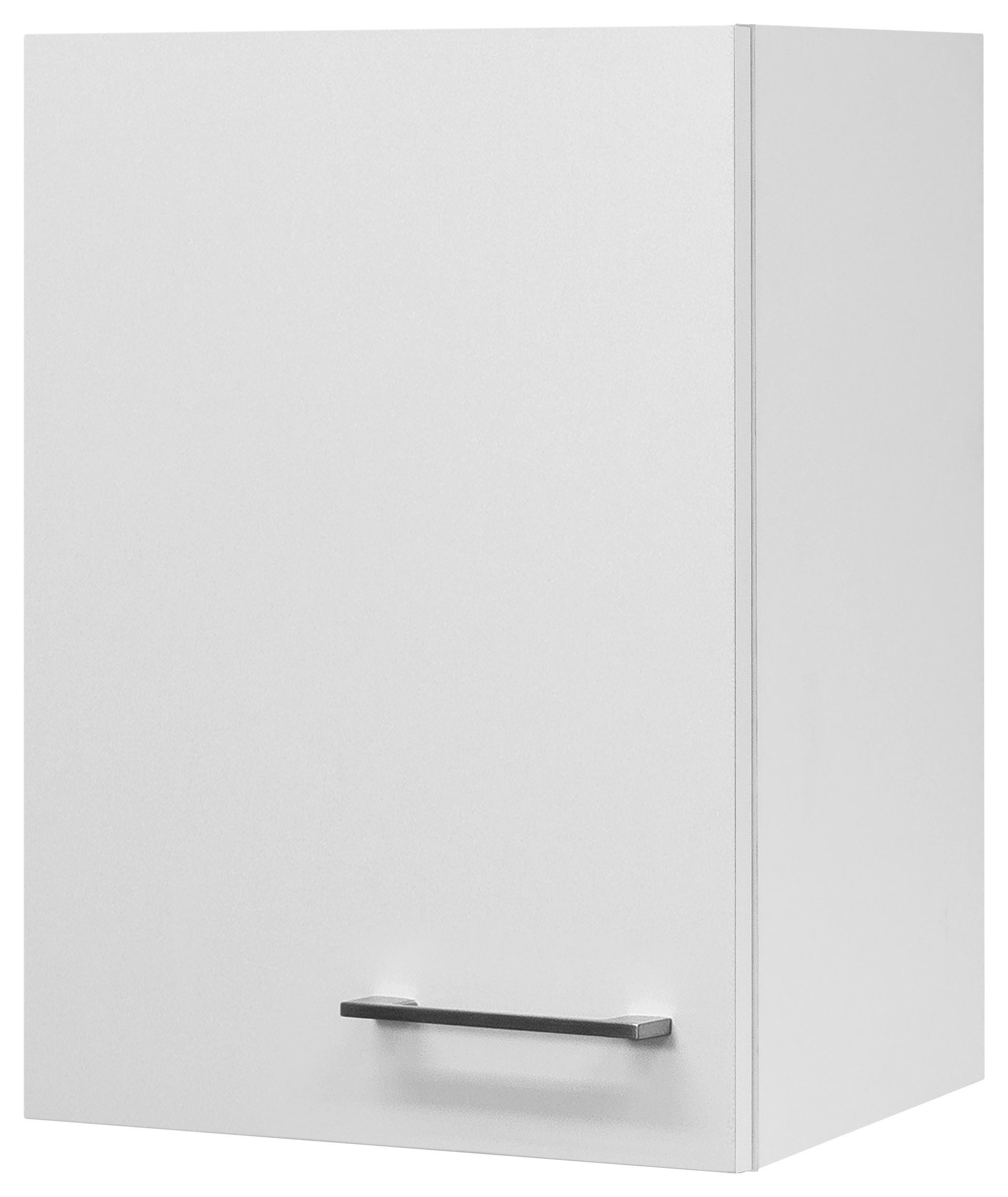Küchenoberschrank Weiß - Edelstahlfarben/Weiß, MODERN, Holzwerkstoff/Metall (40/54/32cm) - FlexWell