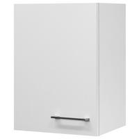 Küchenoberschrank Weiß - Edelstahlfarben/Weiß, MODERN, Holzwerkstoff/Metall (40/54/32cm) - FlexWell