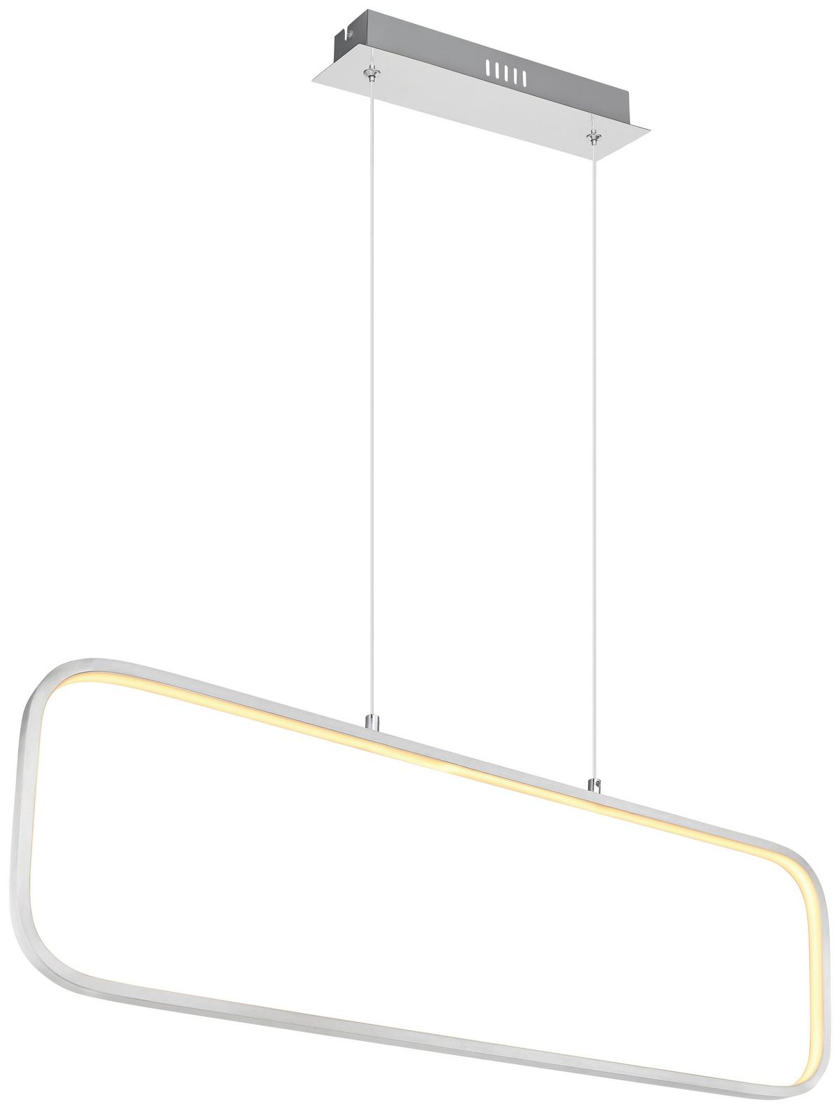 Viseča Led-svetilka Sarah, S Sijalko - barve niklja/opal, Basics, kovina/umetna masa (80/10/120cm) - Globo
