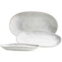 Servierplatten-set 931917 Weiss Postsicher - Weiss, Basics, Keramik (39/24,5/10cm) - Mäser