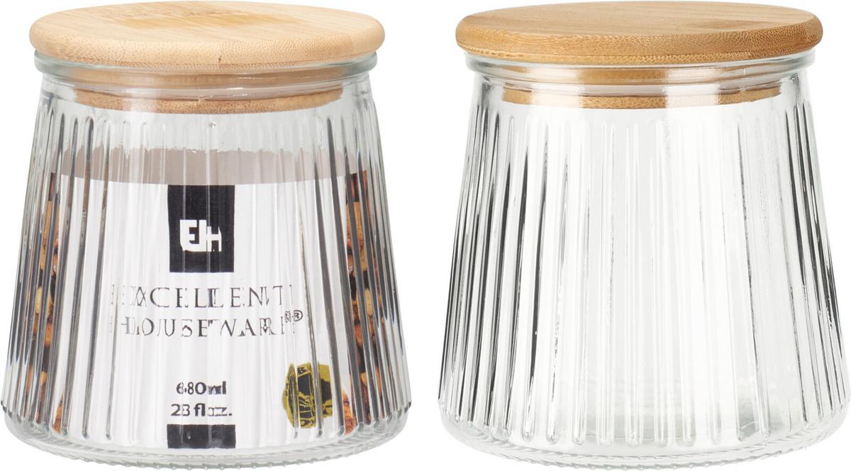 Borcan depozitare Phillo S, cca. 680 ml - Modern, sticlă (11/11cm)