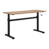 SKRIVBORD CARMELO I - svart/ekfärgad, Modern, metall/trämaterial (140/70-117/60cm) - Mömax