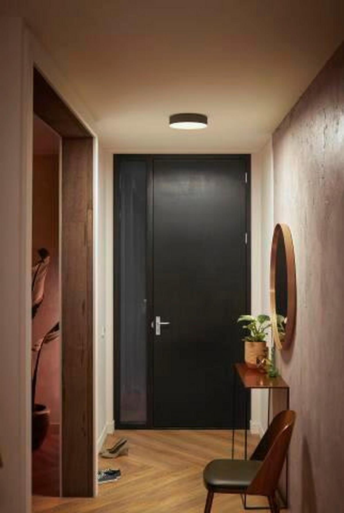 LAMPA SUFITOWA LED HUE ENRAVE S CEILING LAMP - czarny, Design, metal (26,1/6,6cm) - Philips HUE