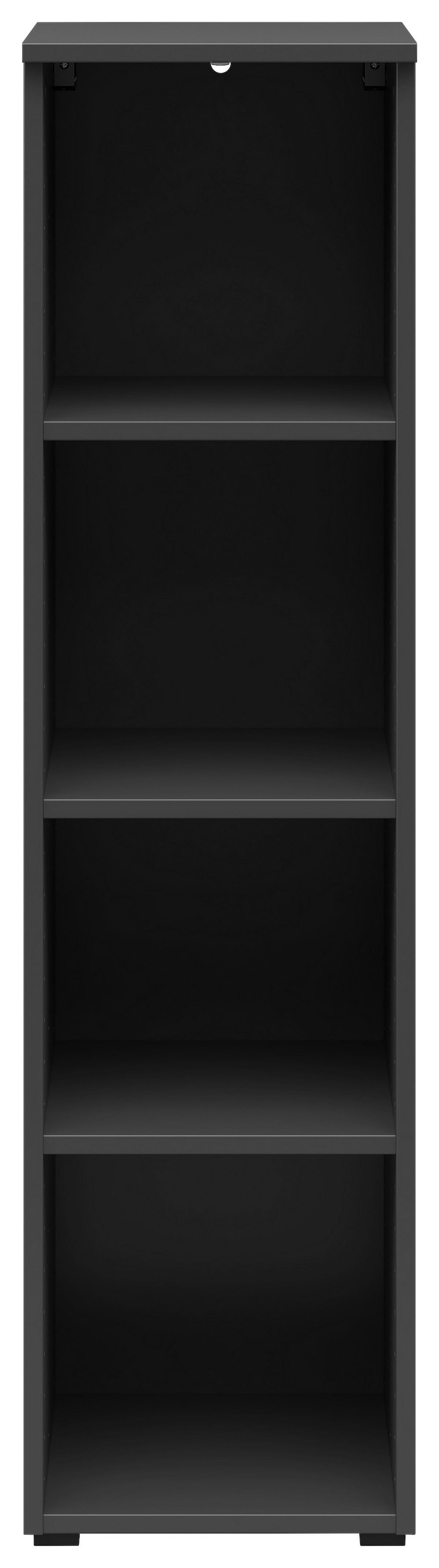 Regal Multistauraum Graphitfarben - Anthrazit/Graphitfarben, Modern, Holzwerkstoff/Kunststoff (30/115/40cm) - Premium Living