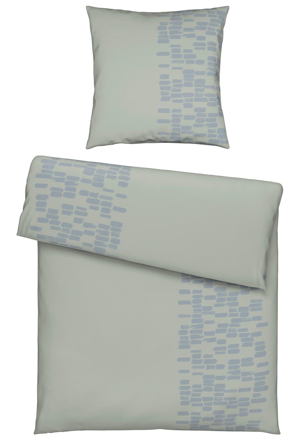 Bettwäsche Brush Strokes Grau ca. 135x200cm - Grau, Textil (135/200cm) - Modern Living