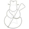 LED-Dekoleuchte Snowman max. 6 Watt - Klar, KONVENTIONELL, Kunststoff/Metall (40/54cm) - Modern Living LED-Dekoleuchte Snowman max. 6 Watt - Klar, KONVENTIONELL, Kunststoff/Metall (40/54cm) - Modern Living